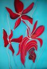 Fire Orchids II - pack of 4 cards, inc. UK postage